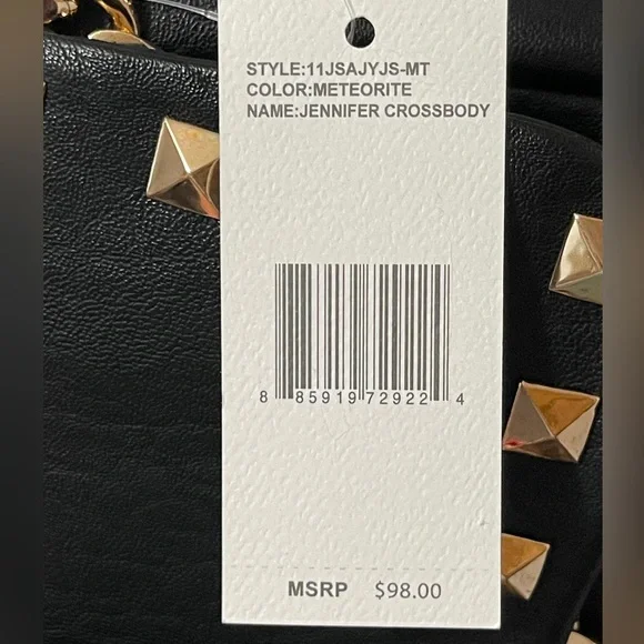 JESSICA SIMPSON Crossbody Bag with Gold Details and Chain Strap In Jenni… - Picture 11 of 16